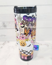Load image into Gallery viewer, RTS Spooky Vibes Handled Tumbler