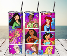 Load image into Gallery viewer, MTO Multiple Princesses Tumbler

