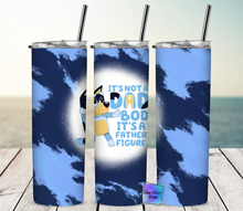 Load image into Gallery viewer, MTO Dog Dad Bod Father Figure Tumbler
