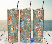 Load image into Gallery viewer, MTO Blue Dog Sisters Cottagecore Tumbler
