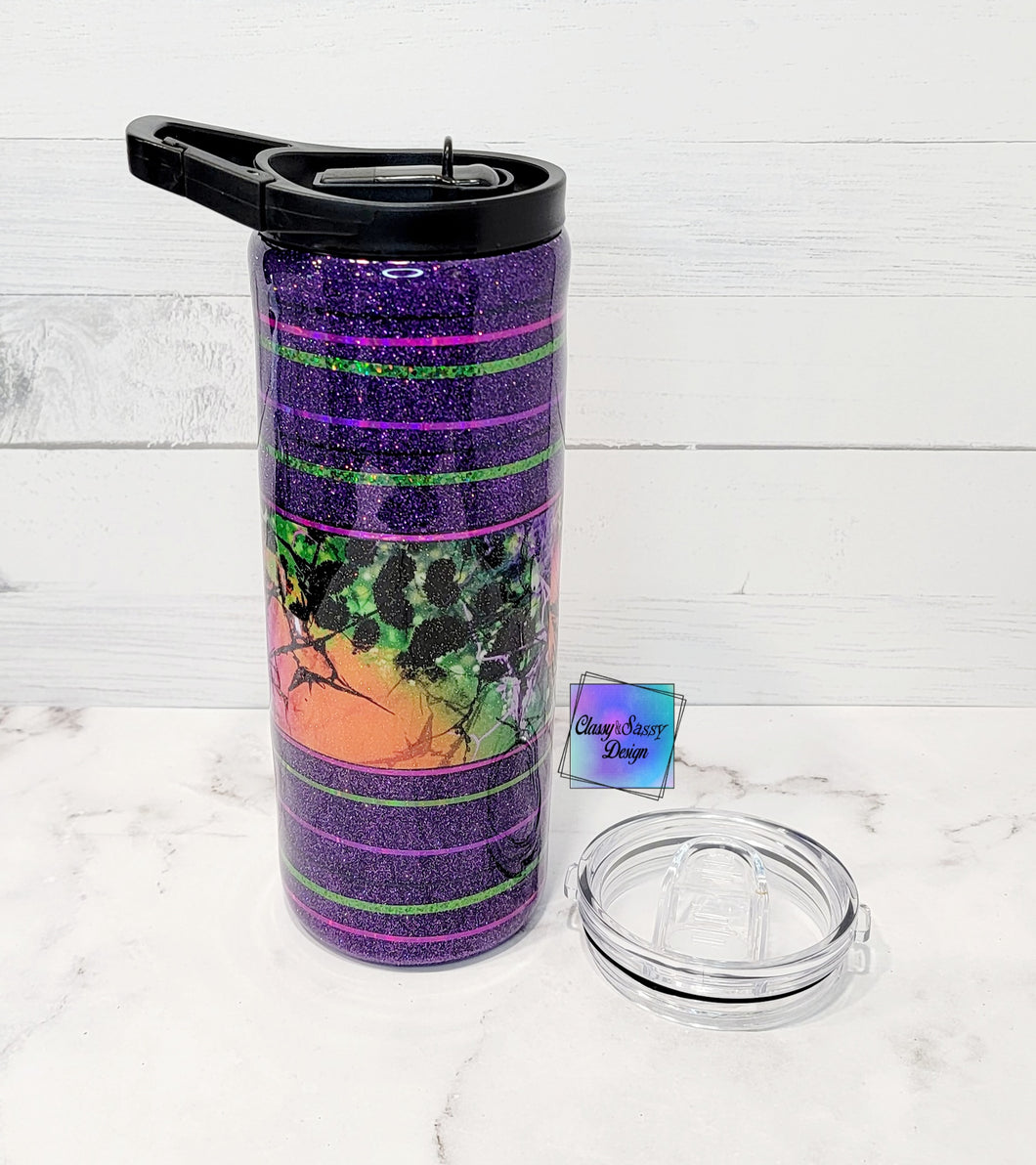 RTS Purple Stripes Abstract Tumbler