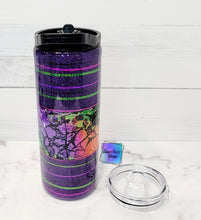 Load image into Gallery viewer, RTS Purple Stripes Abstract Tumbler

