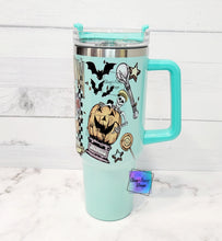 Load image into Gallery viewer, RTS Teal Halloween Tumbler
