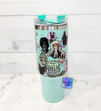 Load image into Gallery viewer, RTS HP Sisters Teal Handled Tumbler
