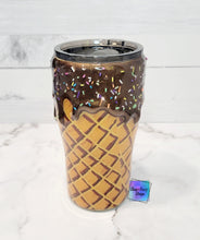 Load image into Gallery viewer, RTS Chocolate Ice Cream Cone Tumbler
