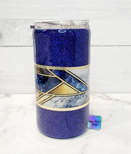 Load image into Gallery viewer, RTS Blue Geometric Tumbler
