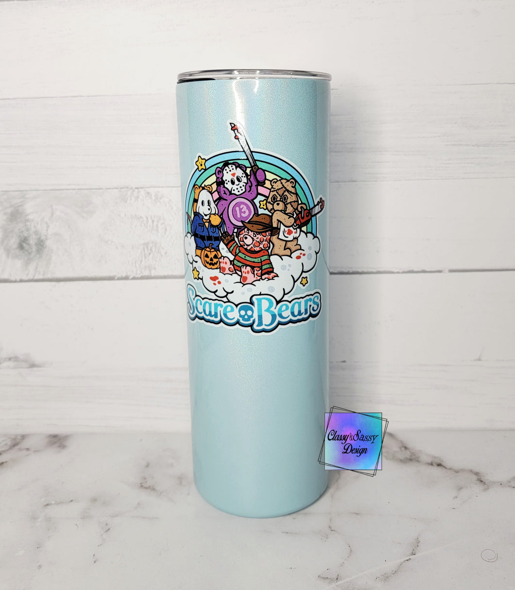 RTS 20oz Skinny Scare Bears Tumbler