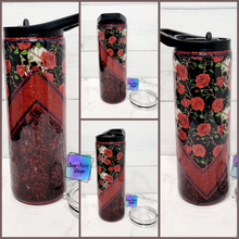 Load image into Gallery viewer, RTS Skull Lace Glitter Tumbler
