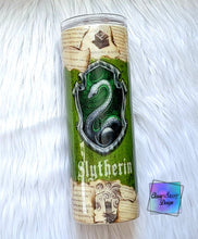 Load image into Gallery viewer, MTO Sublimation Green Wizard House Tumbler
