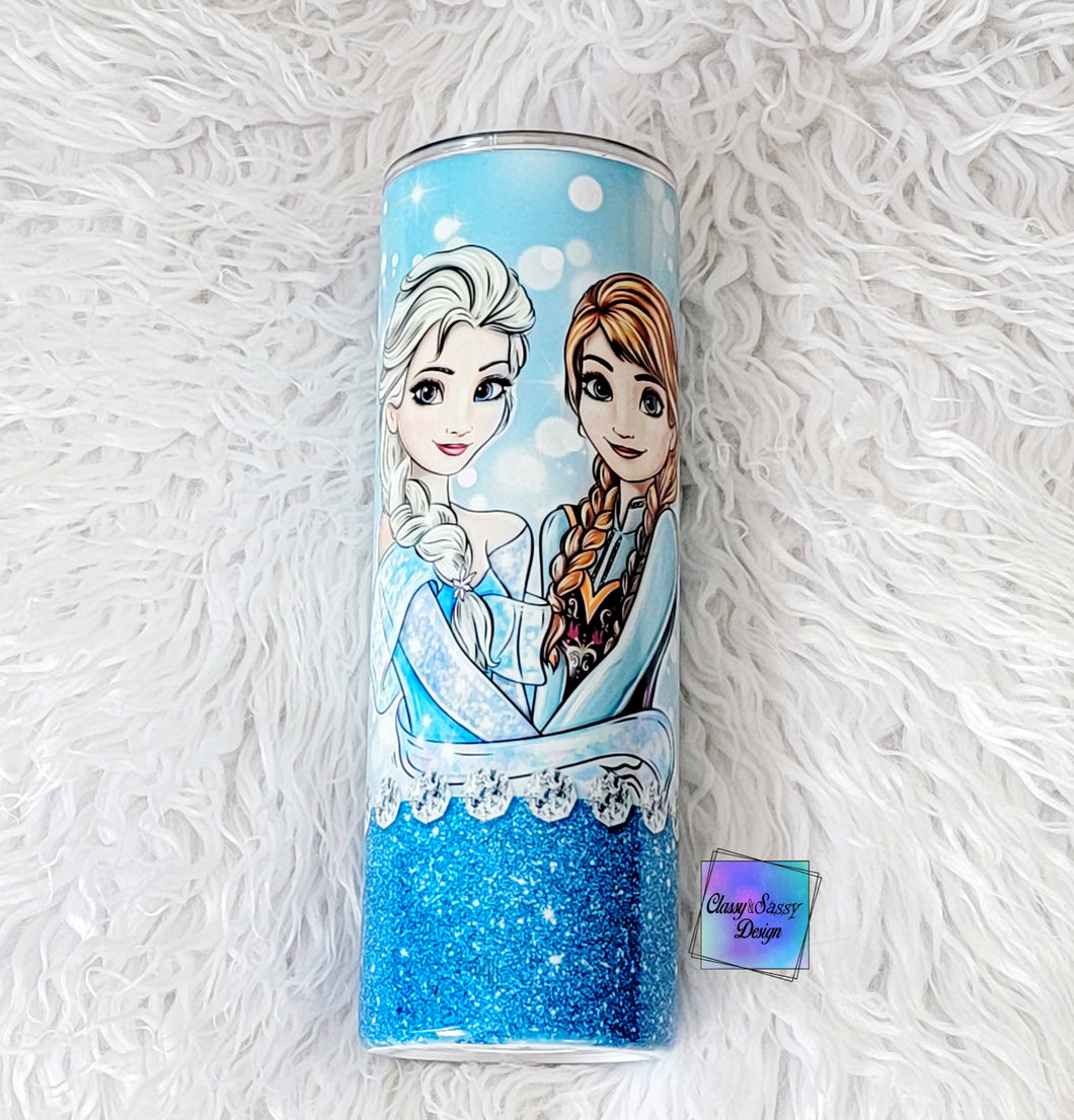 MTO Sublimation Ice Sisters Teal Tumbler