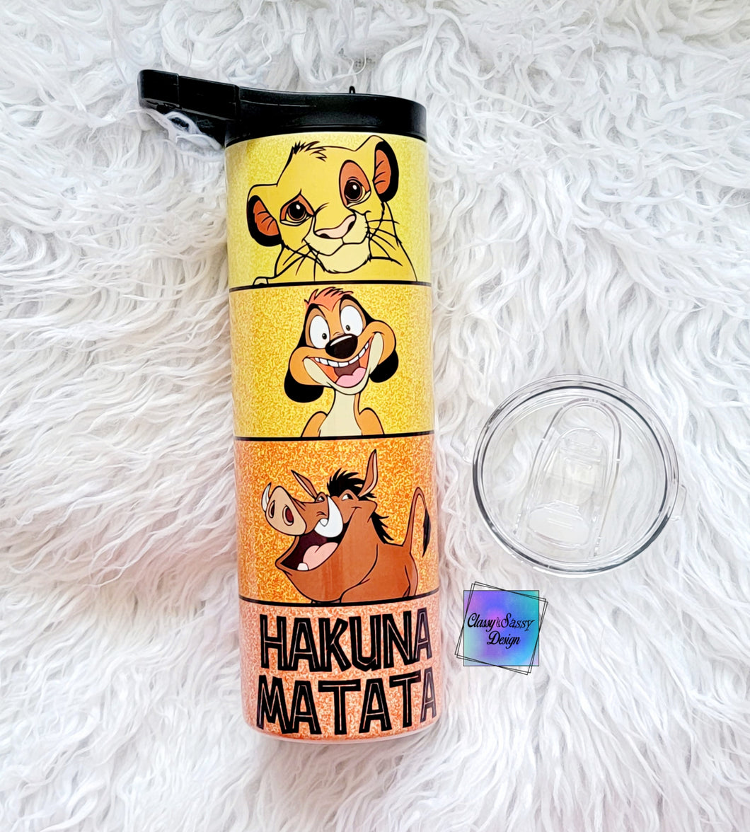 MTO Sublimation Lion Friends Tumbler