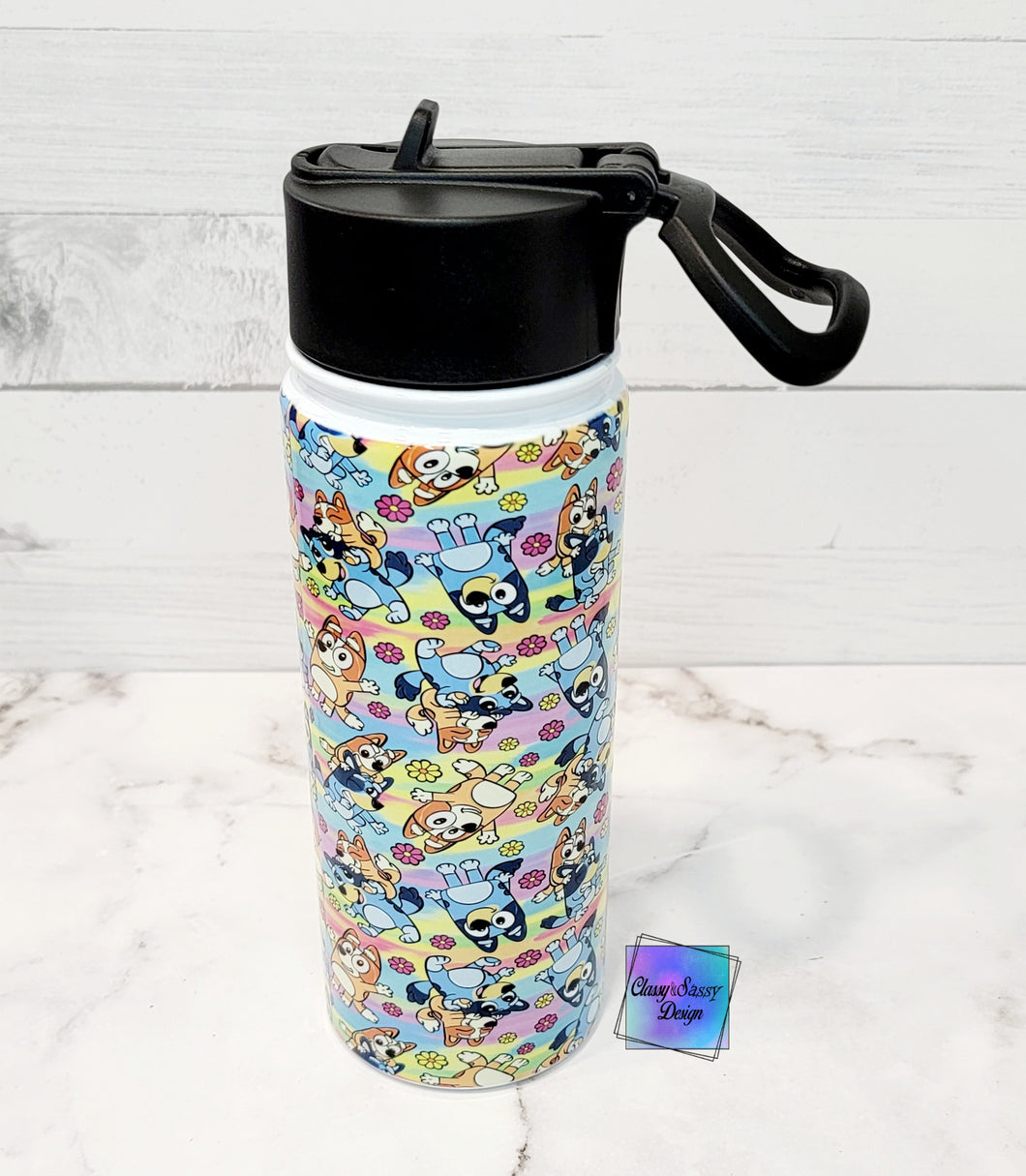 RTS Sublimation Dog Sister Waterbottle