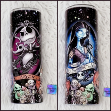 Load image into Gallery viewer, MTO Sublimation Skeleton Couple Tumbler
