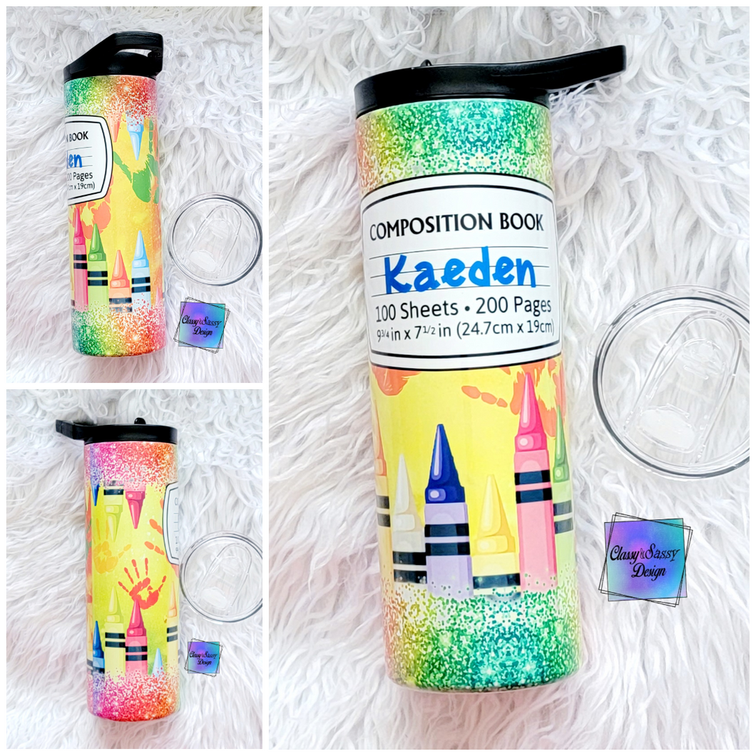 MTO Crayon Composition Tumbler