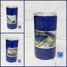 Load image into Gallery viewer, RTS Blue Geometric Tumbler
