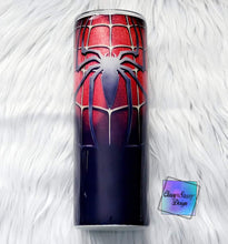 Load image into Gallery viewer, MTO Sublimation Black Red Spider Tumbler
